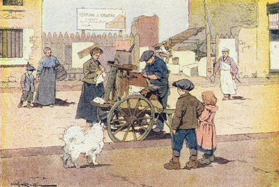 Çalkalayıcı, Resimli çocukluk kitabında, 1900 dolayları (gravür) by Ferdinand Raffin