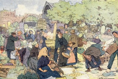 Yürüyüş, Resimli çocukluk kitabında, 1900 dolayları (gravür) by Ferdinand Raffin