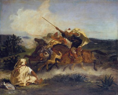 Arap fantezisi by Ferdinand Victor Eugene Delacroix