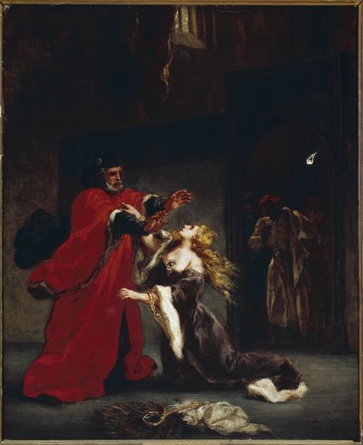 Babası tarafından lanetlenen Desdemone (tuval üzerine yağlı boya, c.1852) by Ferdinand Victor Eugene Delacroix