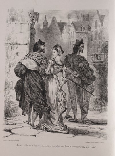 Faust için çizimler: Faust, Marguerite