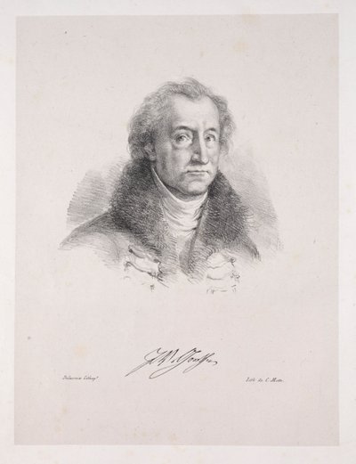 Faust için çizimler: Frontispiece - Johann Wolfgang von Goethe