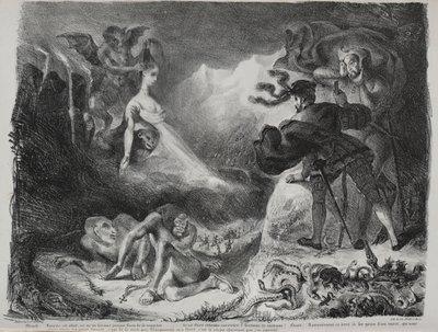 Faust için çizimler: Marguerites gölgesi Faust