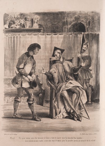 Faust için çizimler: Méphistophélé, 1828