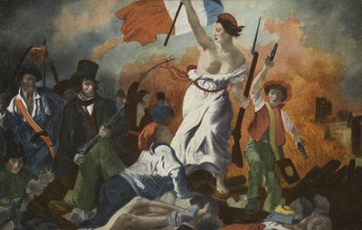 İnsanlara Yol Gösteren Özgürlük by Ferdinand Victor Eugene Delacroix