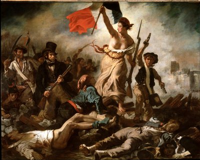 İnsanlara liderlik eden özgürlük (tuval üzerine yağlı boya by Ferdinand Victor Eugene Delacroix