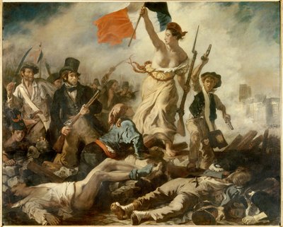 Halkı yöneten özgürlük, 28 Temmuz by Ferdinand Victor Eugene Delacroix