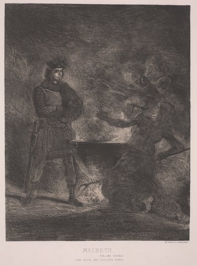 Macbeth (gravür) by Ferdinand Victor Eugene Delacroix