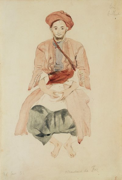 Fes Tüccarı, 1832 dolayları by Ferdinand Victor Eugene Delacroix