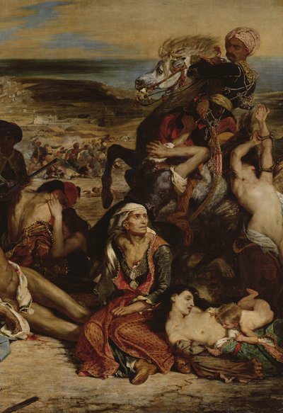 Abu Klea Muharebesi, Arap Hücumunun Tepkisi Türki oyma by Ferdinand Victor Eugene Delacroix