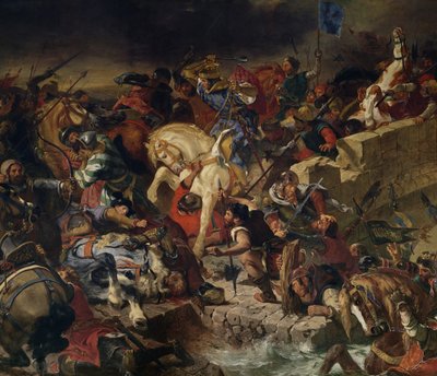 Taillebourg Savaşı, 21 Temmuz 1242 by Ferdinand Victor Eugene Delacroix