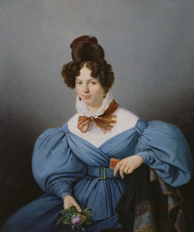 Bir Hanımefendinin Portresi, 1830 dolayları by Ferdinand Wachsmuth