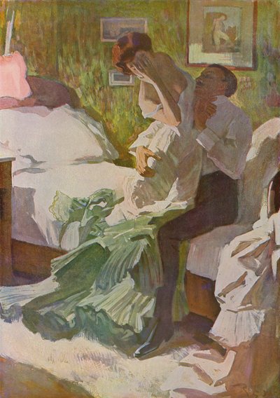 Karnaval koşuşturmacasında (renkli lito) by Ferdinand von Reznicek