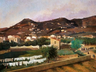 Fiesole Tepesi Görünümü, Ferdinando Buonamici (1820-92), tuval üzerine yağlıboya, 88x119 cm by Ferdinando Buonamici