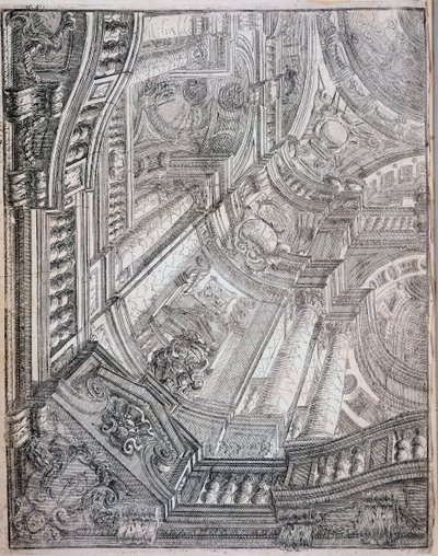 'Sivil Mimari'den İllüstrasyon by Ferdinando Galli Bibiena
