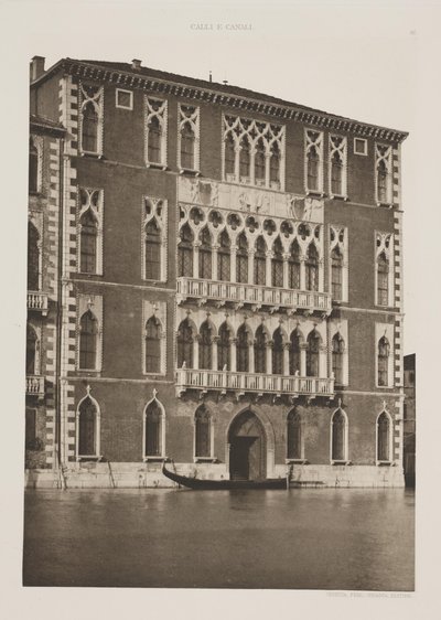 Foscari Sarayı by Ferdinando Ongania