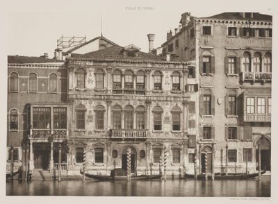 Grimani Sarayı, Büyük Kanal, 1891 by Ferdinando Ongania