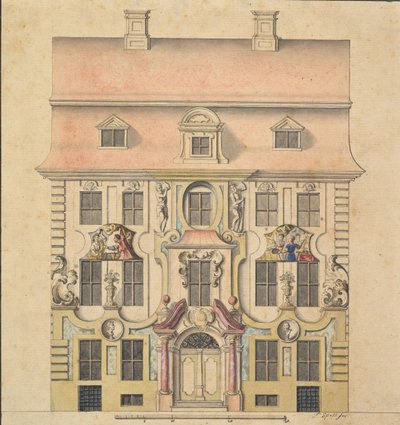 Cephe için Mimari Tasarım, 1739-69. by Ferenc Speth