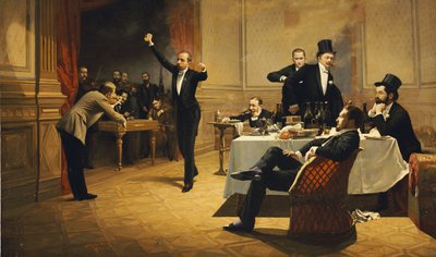 Akşam Yemeği Partisi, 1837 by Ferencz Paczka