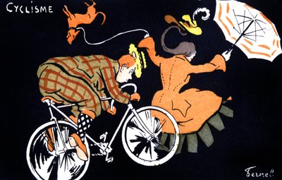 Bisiklet, c.1910-20 (kartpostal) by Fernand Fernel