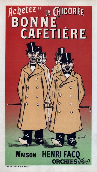 La Chicoree Bonne Cafetiere Posteri, 1899 by Fernand Fernel