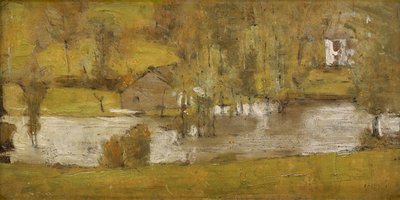 Bir Fosset; La Crue, 1881 by Fernand Khnopff