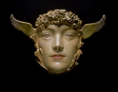 Bir Maske, c.1897 (alçı) by Fernand Khnopff