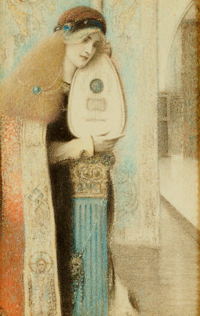 Bir Müzisyen, c.1899 by Fernand Khnopff