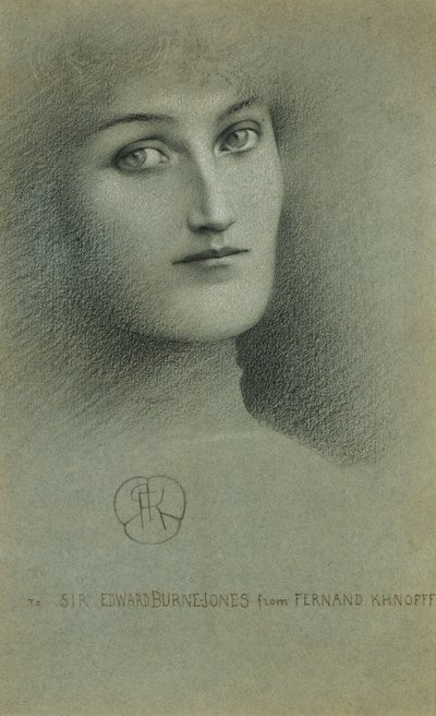 Kadın Başı; Bir Kadının Başı, 1896 by Fernand Khnopff