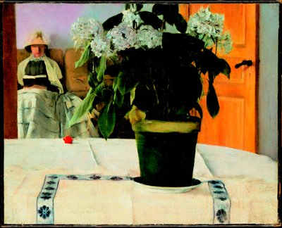 Fernand Khnopff (1858-1921) Tarafından ""Ortanca"" Tablosu by Fernand Khnopff