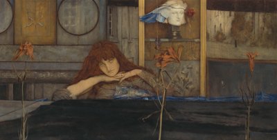 Kapımı kendime kilitliyorum, 1891. by Fernand Khnopff