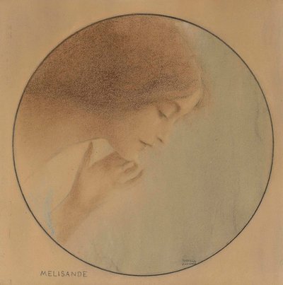 Melisande, 1907. by Fernand Khnopff