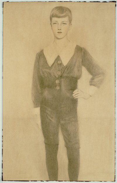 Belçika Prensi Leopold, Brabant Dükü, 1913 by Fernand Khnopff