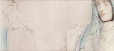 The Secret için Çalışma, c.1902 by Fernand Khnopff