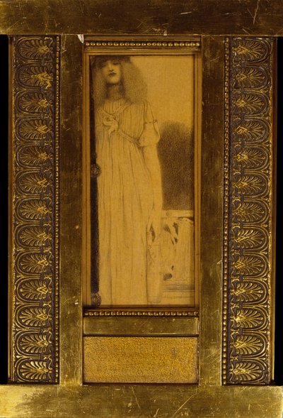 Bir Kadının Çalışması by Fernand Khnopff