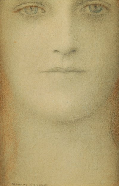 Bir Kadının İncelenmesi, 1890 by Fernand Khnopff