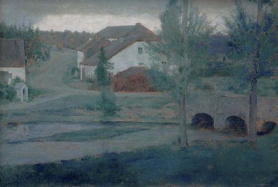 Köyün Girişi, 1885. by Fernand Khnopff