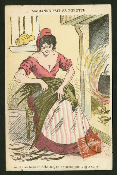 Kartpostal, Renklerde Hiciv by Fernand Louis Gottlob
