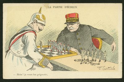 Kartpostal, Renklerde Hiciv: Hein! I Snack You - War of 14 -18, Almanya Prusya - William II, Joffre, Soldiers Çizimi Gottlob (1873-1935) by Fernand Louis Gottlob