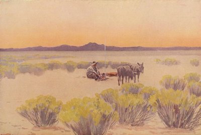 Arizona afterglow (renkli lito) by Fernand Lungren