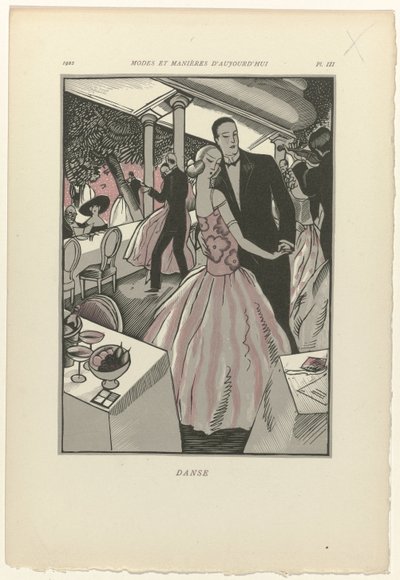 Günümüzün Moda ve Görgü Kuralları, 1922, Pl. 3: Dans by Fernand Siméon