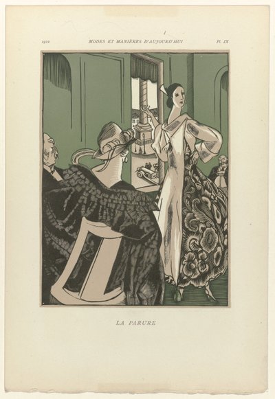 Bugünün Modası ve Görgü Kuralları, 1922, Levha 9: Süsleme by Fernand Siméon