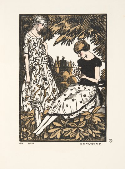 Moda Plakaları Koleksiyonundan Biraz, Çok, 1920 (şablon baskı) by Fernand Siméon