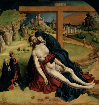 Pieta, 1465-1470 by Fernando Gallego