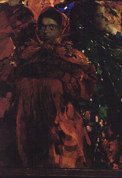 Köylü Kadınları (Babas) (tuval üzerine yağlı boya) by Filipp Andreevic Maljavin