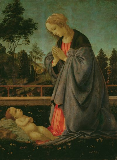 Çocuğa Tapınma (panelde öfke) by Filippino Lippi
