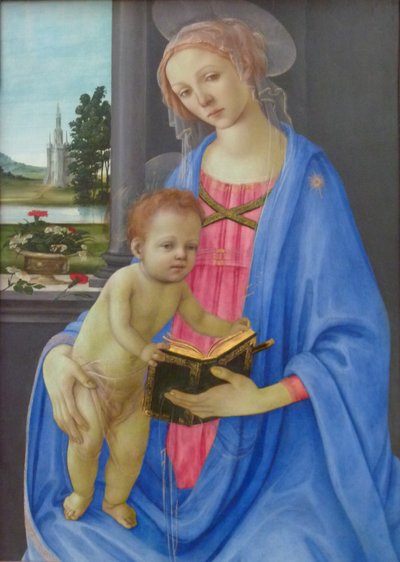 Almanca: Maria mit dem Kind Madonna ve Çocuk by Filippino Lippi