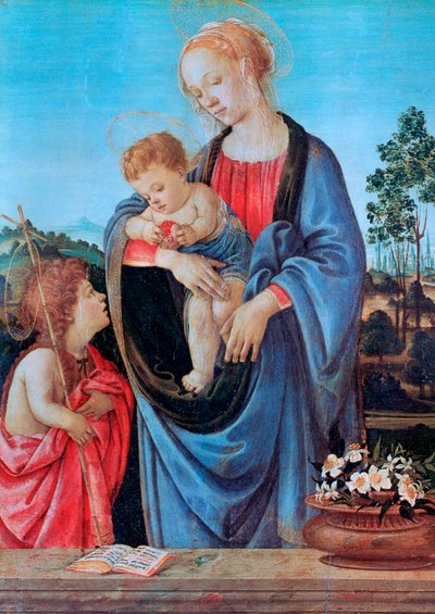Aziz John ile Bakire ve Çocuk, 1480 by Filippino Lippi