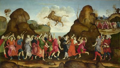 Mısırlı Boğa Tanrısının Tapınması, Apis, c. 1500 by Filippino, Lippi