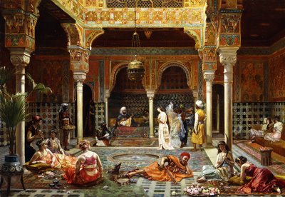 Hamamdan Sonra Giriş, 1889 by Filippo Baratti